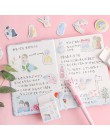 40 sztuk/pudło Cute Cartoon naklejki z kwiatami Scrapbooking Kawaii dekoracja naklejki pamiętnik DIY japońska dziewczyna lepkie 