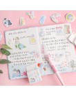 40 sztuk/pudło Cute Cartoon naklejki z kwiatami Scrapbooking Kawaii dekoracja naklejki pamiętnik DIY japońska dziewczyna lepkie 