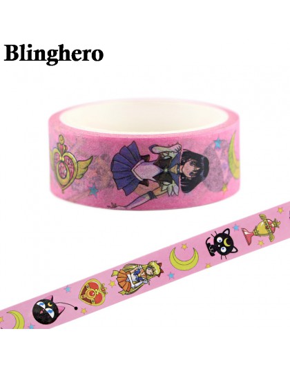 CA336 Sailor Moon kawaii taśma klejąca Washi taśma DIY naklejka dekoracyjna Scrapbooking pamiętnik taśma maskująca papiernicze n