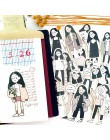 17 sztuk  zestaw japoński śliczne kobieta stażysta  postać z anime  Kawaii dziewczyna Diy Ablum Diary scrapbooking dekoracja 