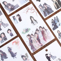 6 arkuszy/paczka Anime Mo Dao Zu Shi przezroczyste pcv DIY Scrapbooking dekoracja naklejki papiernicze naklejki samoprzylepne