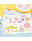 40 sztuk/1 partia Kawaii biurowe naklejki krem królik i kakao pamiętnik dekoracyjne naklejki na telefon Scrapbooking DIY naklejk