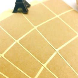 100 sztuk/partia nowy kwadratowy projekt Kraft puste uszczelnienie naklejki dla Handmade produkty DIY uwaga pakiet prezent etyki
