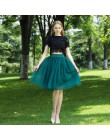 5 warstw 60cm Midi spódnica z tiulu księżniczka kobiet dorosłych Tutu modna odzież Faldas Saia Femininas Jupe lato styl