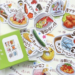Kawaii codzienne małe rzeczy śliczne małe dziewczynki Cartoon jedzenie dekoracja pudełka notatnik papiernicze japoński dziennik 