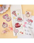 45 sztuk/pudło śliczne dekoracyjna naklejka Kawaii ciasto papiernicze naklejki papier samoprzylepna naklejka dla dzieci DIY Scra