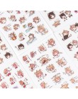 6 arkuszy/paczka japońskie anime chłopcy dziewczęta dekoracyjne naklejki Washi dekoracyjne przyklejane etykiety naklejki do pami