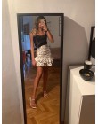 Stylowa elegancka Polka nadruk w kropki Ruched asymetryczna Mini spódniczka Za 2019 moda damska spódnice casualowe w stylu Stree