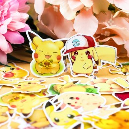 28 sztuk śliczne japońskie anime Pikachu dekoracyjne naklejki DIY naklejki scrapbooking biurowe Kawaii pamiętnik naklejki etykie