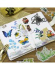 60 sztuk/paczka kwiaty naklejki Kawaii Vintage papiernicze papier samoprzylepny naklejki samoprzylepne dzieci DIY pamiętnik Scra