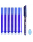 12/20 sztuk/zestaw Office Gel Pen wymazywalna Refill Rod zmazywalny długopis zmywalny uchwyt 0.5mm niebieski czarny zielony atra