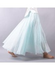 Sherhure 2020 kobiety bawełna lniana długie spódnice w pasie plisowana maxi spódnice plaża Boho Vintage letnie spódnice Faldas S