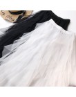 2019 lato kobiety Boho długa spódnica wysokiej talii Ruffles kobiety spódnice plażowe różowy Jupe Femme spódnica z tiulu Saia Mi