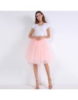 5 warstw 60cm księżniczka Midi spódnica z tiulu plisowane spódnice Tutu do tańca kobiet halka Lolita Jupe Saia faldas Party Puff
