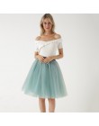 5 warstw 60cm księżniczka Midi spódnica z tiulu plisowane spódnice Tutu do tańca kobiet halka Lolita Jupe Saia faldas Party Puff