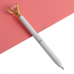 3 sztuk biuro długopis duży diament długopis metalowy z duży diament piśmienne magiczne pióro moda szkolne materiały biurowe