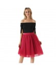 5 warstw 60cm księżniczka Midi spódnica z tiulu plisowane spódnice Tutu do tańca kobiet halka Lolita Jupe Saia faldas Party Puff