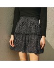 Affogatoo casualowa polka dot wzburzyć letnia różowa spódnica kobiety linia wysokiej talii plisowana, krótka spódnica kwiatowy p