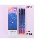 3 sztuk/partia Constellation Gel Pen nowość 0.5mm Starry czarne pióro wieczne dla dziewczyny prezent szkolne materiały papiernic