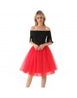 5 warstw 60cm księżniczka Midi spódnica z tiulu plisowane spódnice Tutu do tańca kobiet halka Lolita Jupe Saia faldas Party Puff