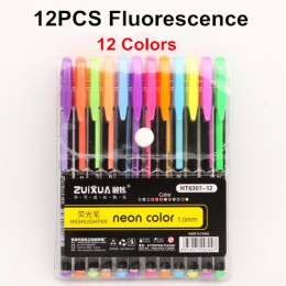 GENKKY 48 kolorów zestaw długopisów żelowych Glitter Gel Pen do kolorowanki dla dorosłych czasopisma rysowanie Doodling Art mark