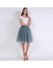 5 warstw 60cm księżniczka Midi spódnica z tiulu plisowane spódnice Tutu do tańca kobiet halka Lolita Jupe Saia faldas Party Puff