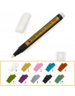 Kolor metalu malowanie Marker do malowania 1.5mm wodoodporny permanentny DIY Manga rysunek Craft pióra do pisania biuro szkolne 