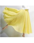 Sherhure 2020 kobiety bawełna lniana długie spódnice w pasie plisowana maxi spódnice plaża Boho Vintage letnie spódnice Faldas S