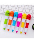 6pc Cute Cartoon kapsułka długopis kreatywny Kawaii pigułki długopis dzieci pisanie papiernicze szkolne materiały biurowe