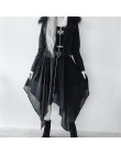 Gotycka spódnica Lato Mesh nieregularne kobiety spódnice gwiazda zamek czarny Punk spódnice Gothic ciemności spódnica damska na 