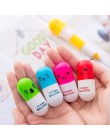 6pc Cute Cartoon kapsułka długopis kreatywny Kawaii pigułki długopis dzieci pisanie papiernicze szkolne materiały biurowe