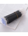 20 sztuk długopis żelowy ścieralny wkład pióro neutralne dobrej jakości wkład czarny niebieski czerwony 0.5mm Bullet Refill Offi