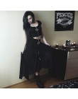Gotycka spódnica Lato Mesh nieregularne kobiety spódnice gwiazda zamek czarny Punk spódnice Gothic ciemności spódnica damska na 
