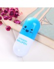 6pc Cute Cartoon kapsułka długopis kreatywny Kawaii pigułki długopis dzieci pisanie papiernicze szkolne materiały biurowe