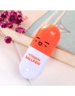 6pc Cute Cartoon kapsułka długopis kreatywny Kawaii pigułki długopis dzieci pisanie papiernicze szkolne materiały biurowe