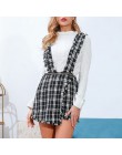 Asymetria Mossha Vintage wysoka talia tweed spódnice damskie 2019 jesień zima Fringe pasek przycisk culottes kobieta Sexy party 