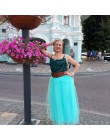 Party Train moda damska koronkowa księżniczka wróżka 4 warstwy 100 cm woal spódnica z tiulu Bouffant bufiasta modna spódnica dłu