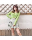 Kobiety Mini zakładka spódnica Harajuku Preppy styl kratę spódnice słodkie japońskie mundurki szkolne panie jupiter Kawaii spódn