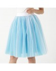 Jakość 5 warstw moda spódnica z tiulu plisowane spódniczki TUTU kobiet halka Lolita druhny spódnica trzy czwarte Jupe Saias fald