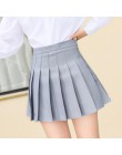 Nowa spódnica letnia wysokiej talii kobiet spódnica w kratę styl preppy mundurki szkolne Harajuku moda plisowana spódnica spódni