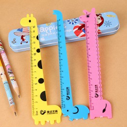 New Arrival 1PC kreatywny linijka prosta plastikowa Kawaii narzędzie biurowe Cartoon rysunek prezent koreański biuro szkolne