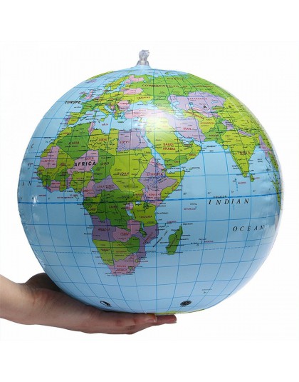 30cm nadmuchiwane wysadzić globus mapa ziemi piłka edukacyjna planeta ziemia piłka Ocean Kid nauka geografia zabawka do domu