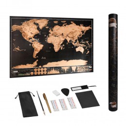 Duży rozmiar Scratch Off World mapa turystyczna Premium Wall plakat naklejka kreatywny prezent dla podróżnych akcesoria szkolne 