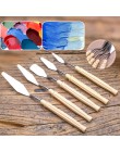 5 sztuk/zestaw Mix paleta malarska oleju nóż skrobak ze stali nierdzewnej łopatka dostaw sztuki dla artysty płótnie farby olejne