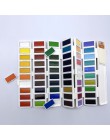 Superior 18/38/58 kolorów Fold solidny zestaw akwareli z pędzel wodny i pudełko na prezenty Pigment akwarela do malowania koloru