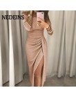 NEDEINS 2020 moda Sexy długa letnia sukienka kobiety eleganckie sukienki Vestido Plus rozmiar sukienki kobiety Casual sukienka w