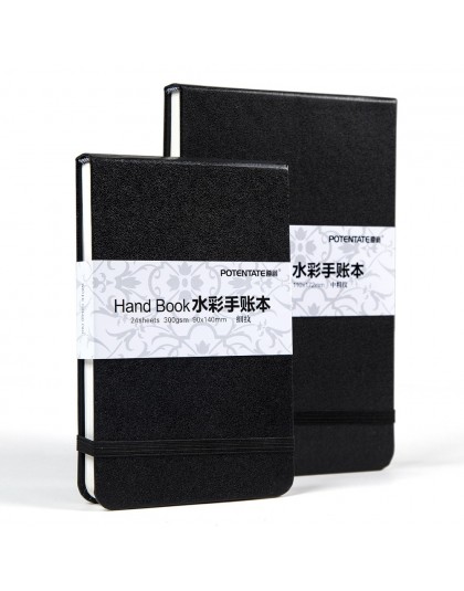 POTENTATE 300gsm 24 arkusze akwarela Pad szkic piśmiennicze Notebook do rysowania Marker szkic dostaw