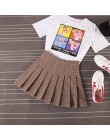 Kobiety Mini zakładka spódnica Harajuku Preppy styl kratę spódnice słodkie japońskie mundurki szkolne panie jupiter Kawaii spódn