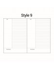 A5 A6 luźny notatnik z motywem liścia napełnianie Spiral Binder wewnętrzna strona pamiętnik kalendarz tygodniowy miesięczny Do z