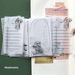 30 sztuk/paczka Vintage notatnik kwas siarkowy notatki Planner przezroczyste arkusze Memo dla dziennika materiały biurowe dla uc